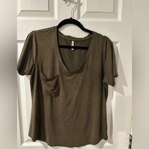 Z Supply Jana Faux Suede Knit Top
